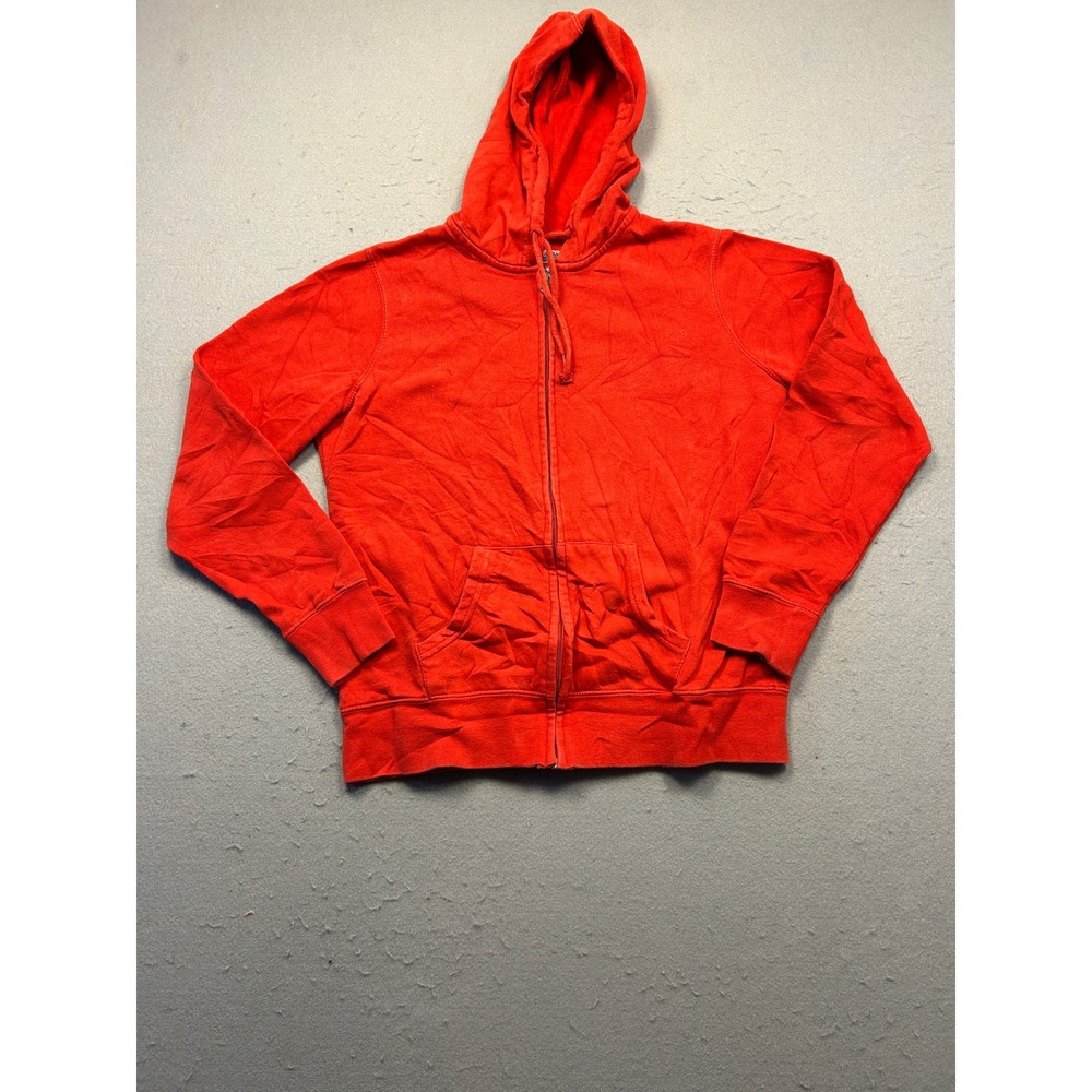 NFL Team Apparel Full Zip Hoodie Cotton Blend Red Medium Mens